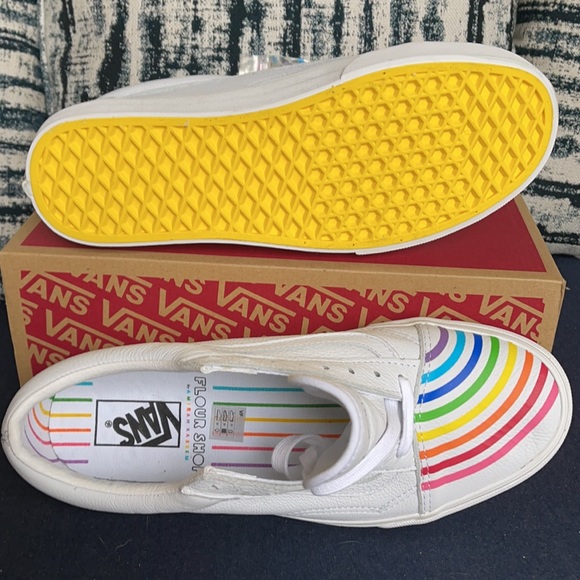 Vans Old Skool Flour Shop Rainbow/True White MENS - Picture 5 of 16